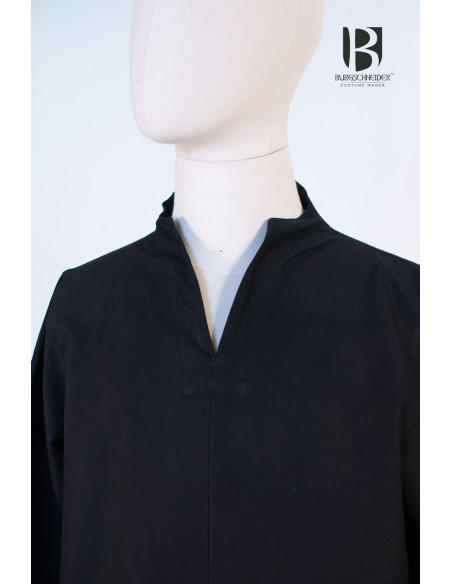 Tunique médiévale courte Ekwin, noire