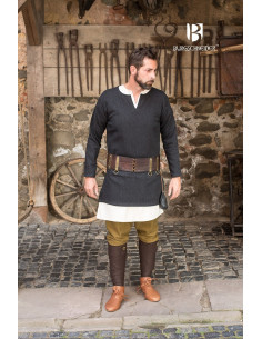 Tunique courte Tyr, noir-gris