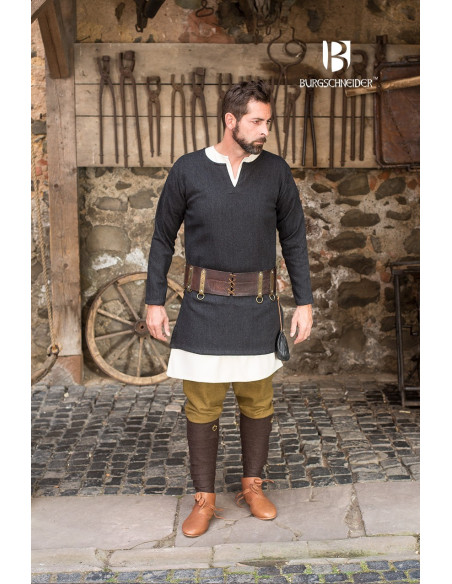 Tunique courte Tyr, noir-gris