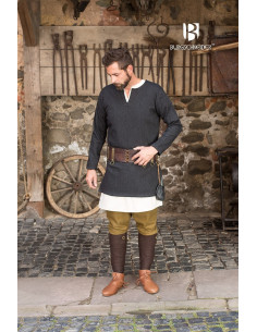 Tunique courte Tyr, noir-gris 2