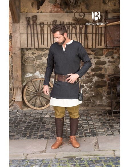 Tunique courte Tyr, noir-gris