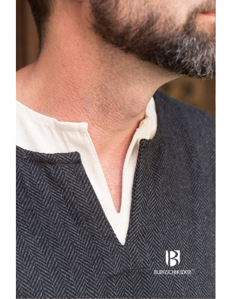 Tunique courte Tyr, noir-gris