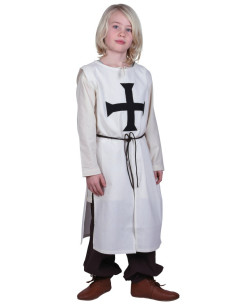 Tabard garçon teutonique, blanc naturel