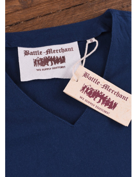 Chemisier médiéval Aila, bleu