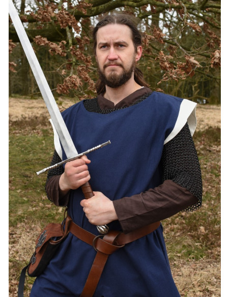 Tunique médiévale Eckhart, bleu