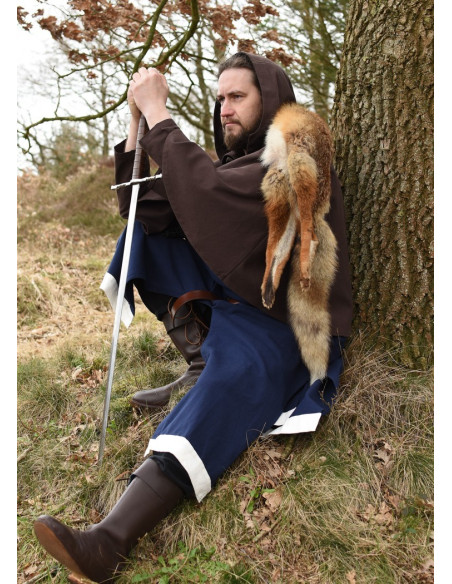 Tunique médiévale Eckhart, bleu