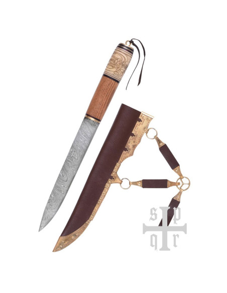 Couteau Viking, Acier Damas