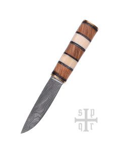 Couteau Viking Seax, Acier Damas 2