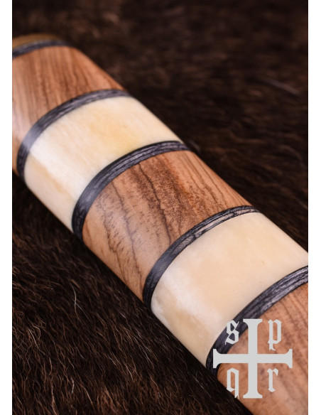 Couteau Viking Seax, Acier Damas