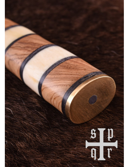 Couteau Viking Seax, Acier Damas