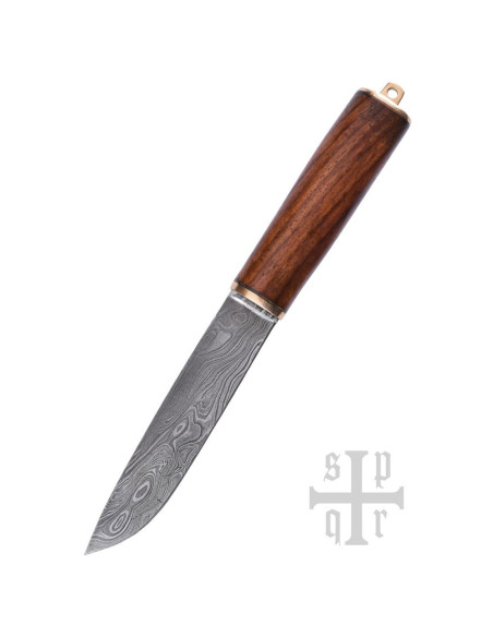 Couteau Viking Seax Damascène