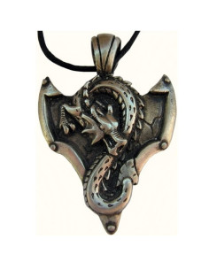 Pendentif Feng-Shui Dragon Élémentaire en Métal