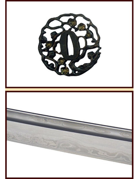 Wakizashi John Lee Fleur dorée