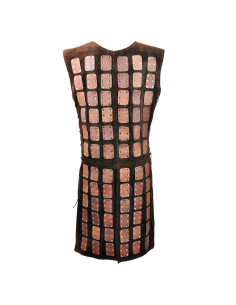 Brigandine Osric en cuir marron 2