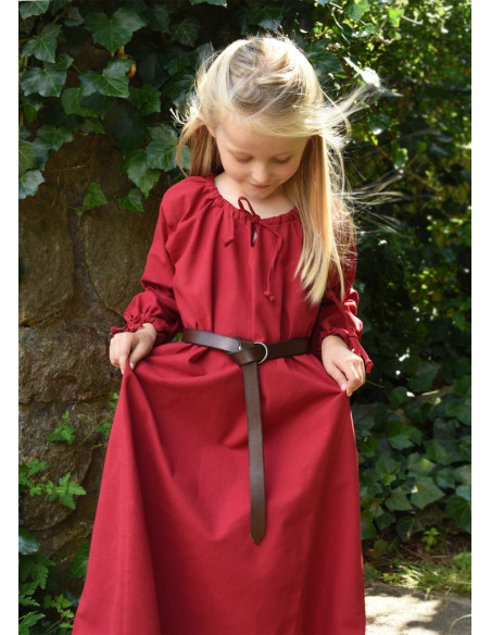 Robe viking rouge Ana, fille