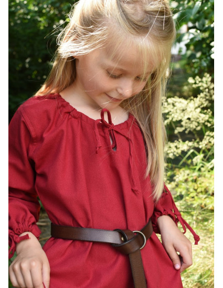 Robe viking rouge Ana, fille