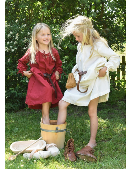 Robe viking rouge Ana, fille