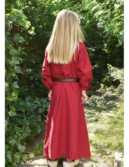 Robe viking rouge Ana, fille