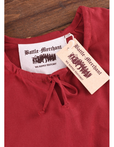 Robe viking rouge Ana, fille