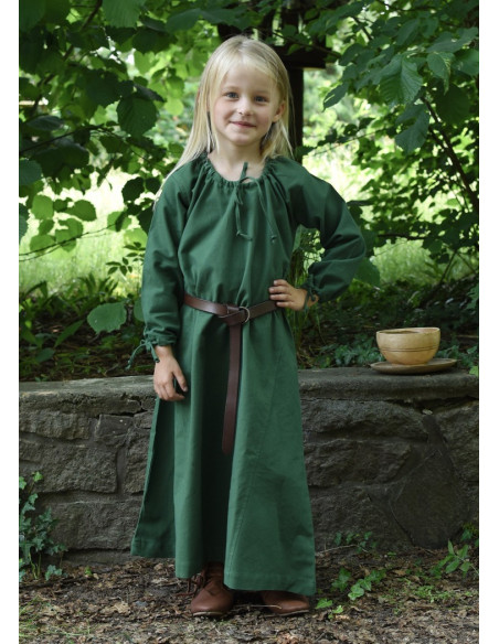 Robe viking verte Ana, fille