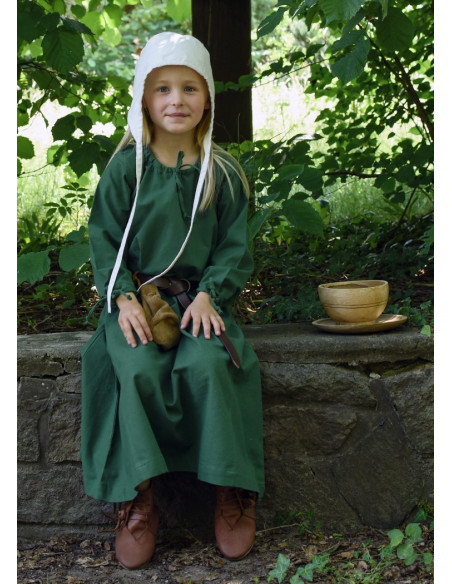 Robe viking verte Ana, fille