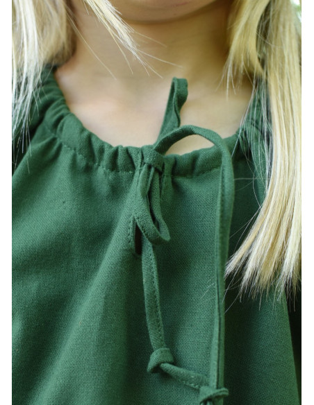Robe viking verte Ana, fille