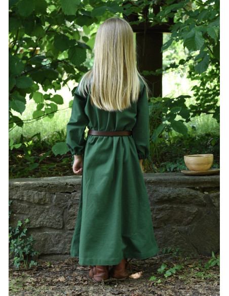 Robe viking verte Ana, fille