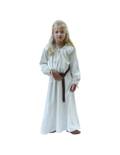 Robe viking blanche Ana, fille