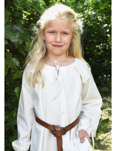 Robe viking blanche Ana, fille 2
