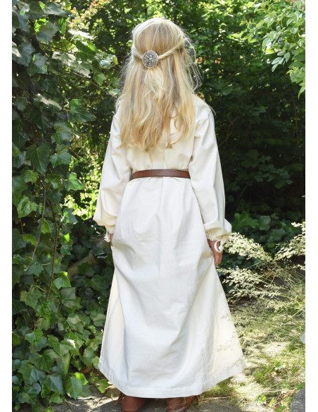 Robe viking blanche Ana, fille