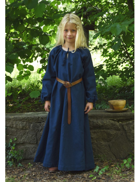 Robe viking Ana bleu, fille