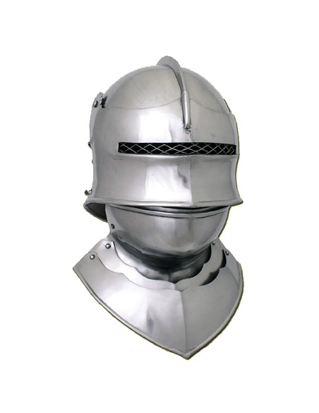 Casque Gothique Sallet avec gorgerin