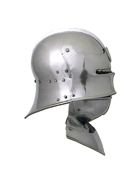 Casque Gothique Sallet avec gorgerin