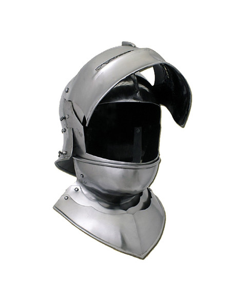 Casque Gothique Sallet avec gorgerin
