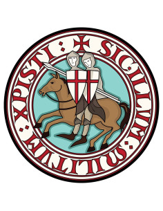 Serviette ronde Templiers en coton (différentes tailles)