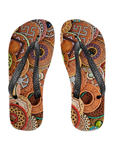 Tongs d'été avec runes celtiques