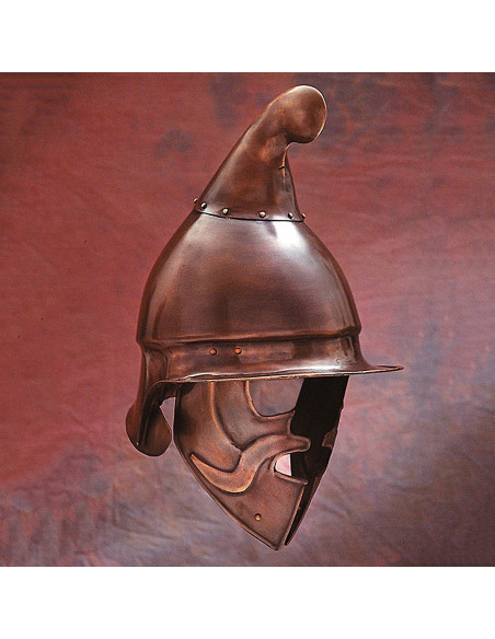 Casque athénien Hoplite finition bronze