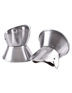 Protège-mains en acier poli