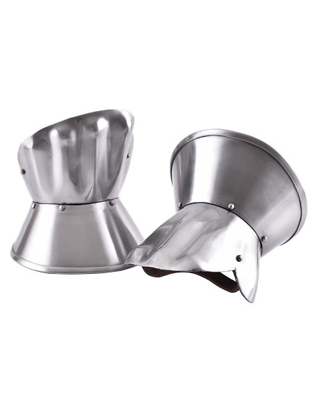 Protège-mains en acier poli