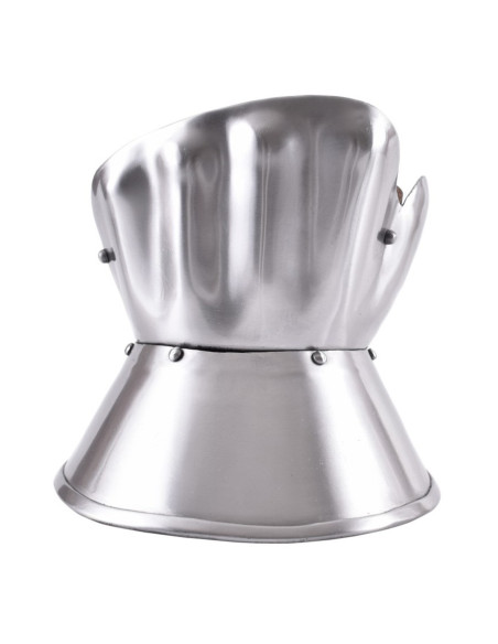 Protège-mains en acier poli