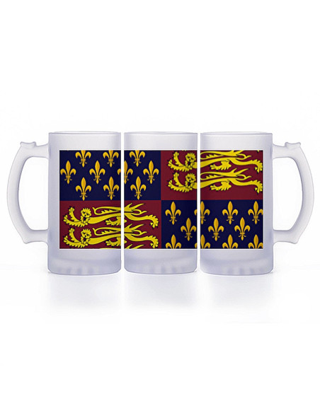 Chope de bière médiévale, verre...