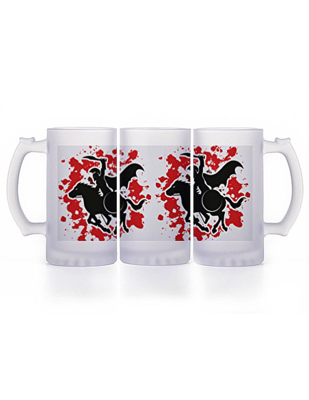 Chope à bière Guerriers grecs, verre...