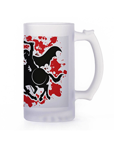 Chope à bière Guerriers grecs, verre...