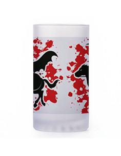 Chope à bière Guerriers grecs, verre translucide 2