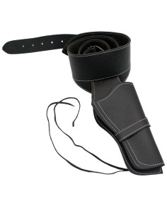 Holster en cuir noir pour revolver