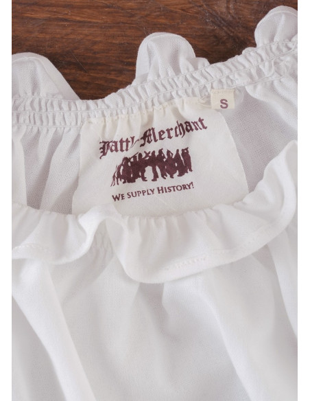 Chemisier médiéval blanc à manches...