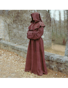 Robe et capuche de moine médiéval