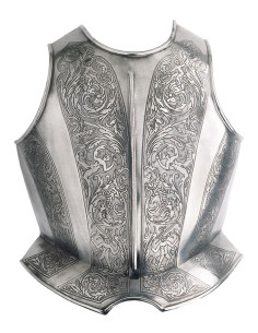 Cuirasse gravée pour armure