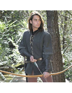 Chemise de hors-la-loi médiévale, en coton