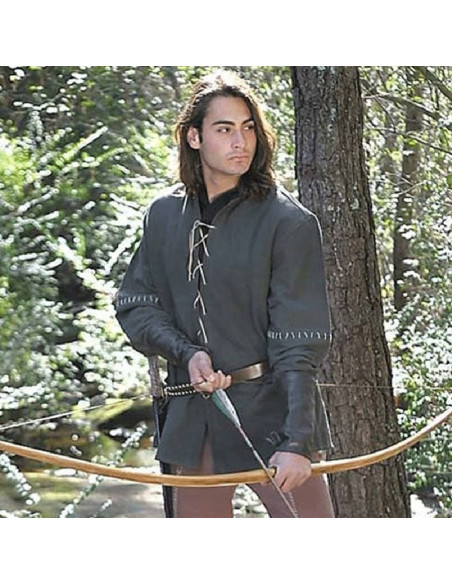 Chemise de hors-la-loi médiévale, en...